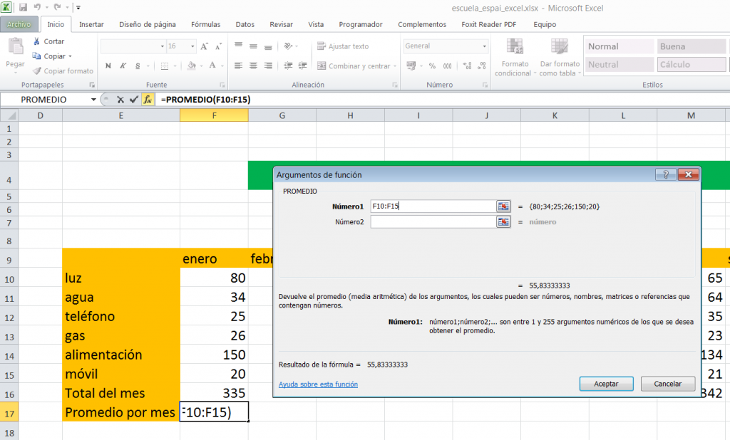 Introducción a Microsoft Excel