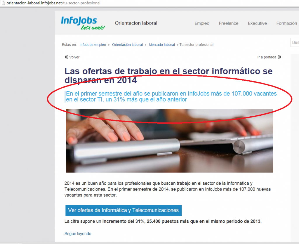 La programación no entiende de crisis