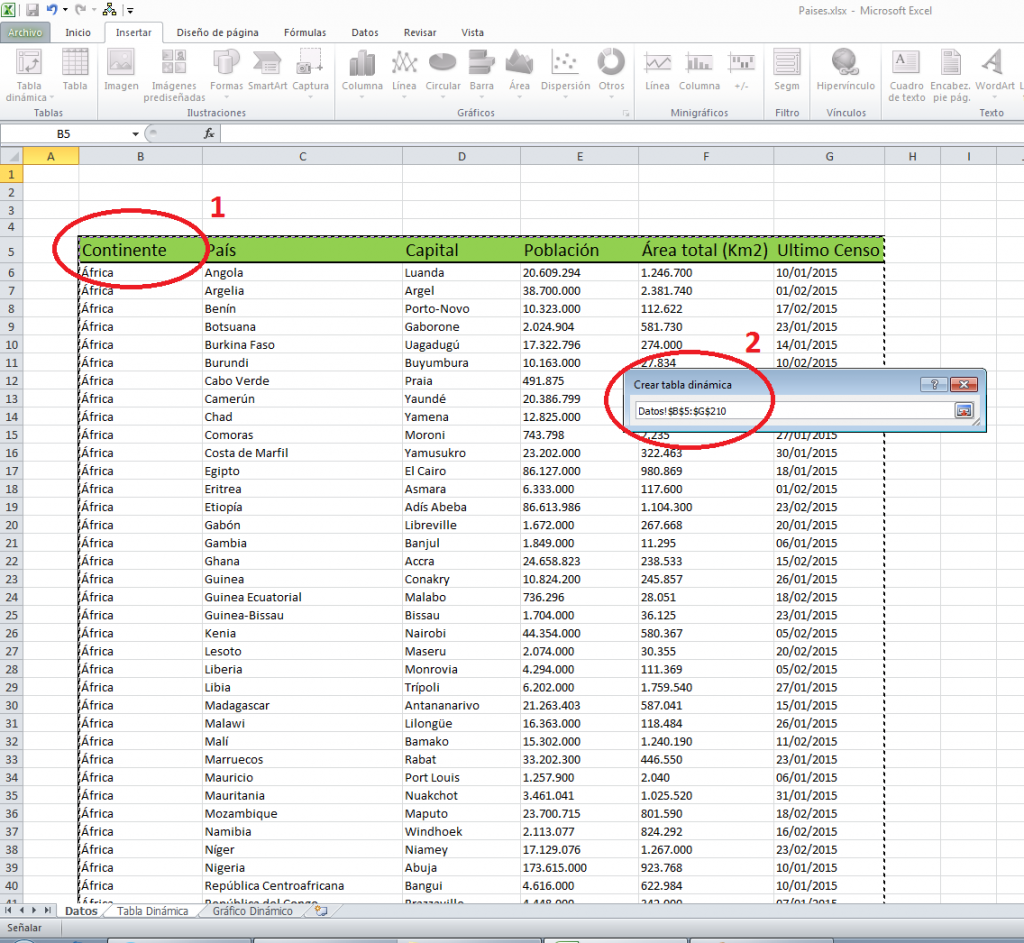 tablas dinámicas en Excel