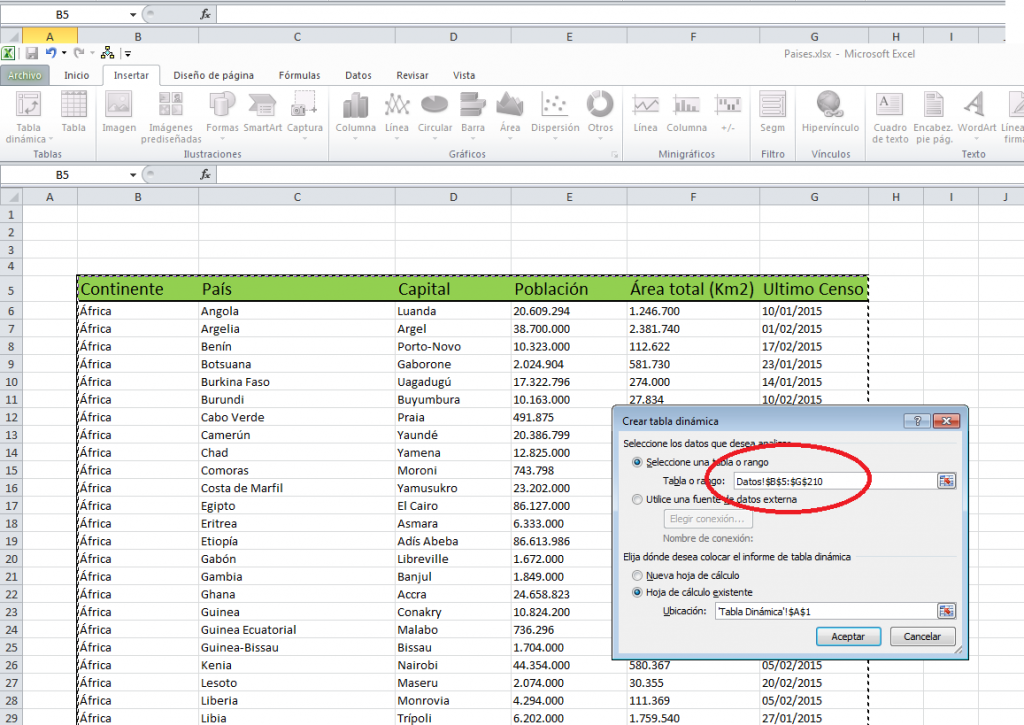 tablas dinámicas en Excel