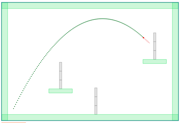 Dibujando la trayectoria de un proyectil con Canvas