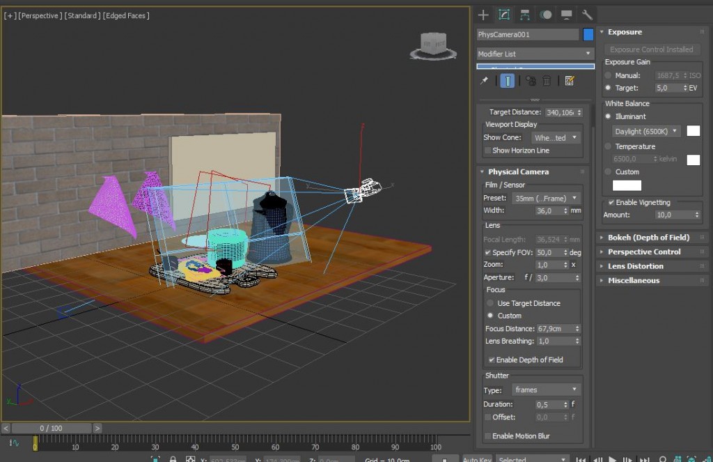 Es tan util que cuando se  crea la cámara desde perspectiva es la nueva "standard"