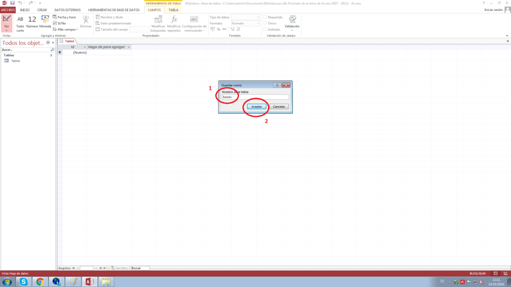 escola espai introducción access 2013