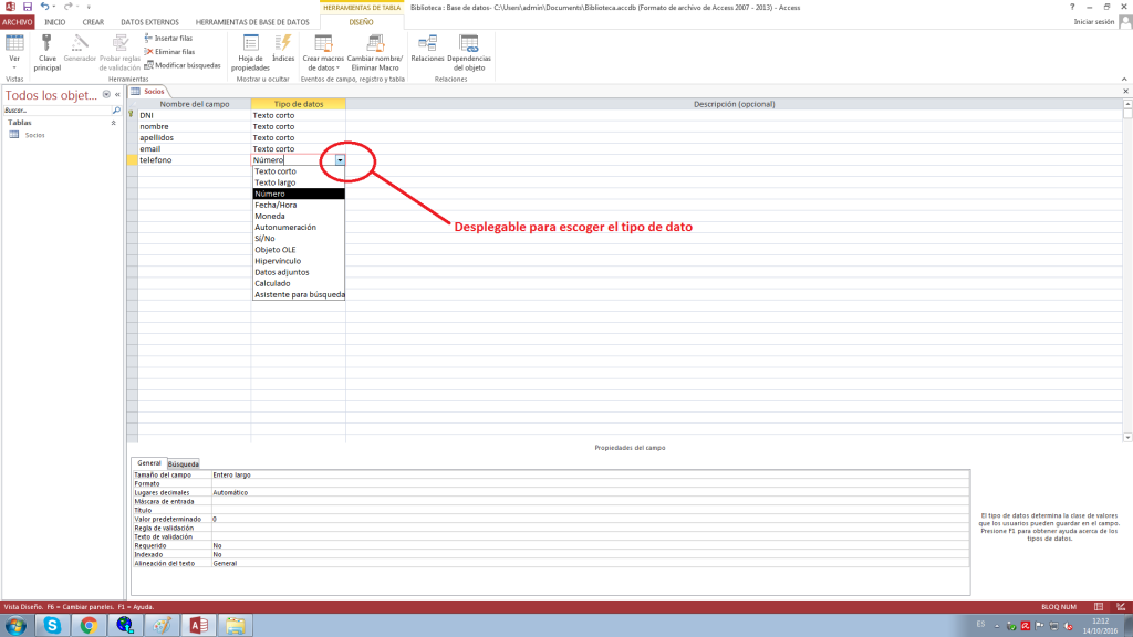 escola espai introducción access 2013