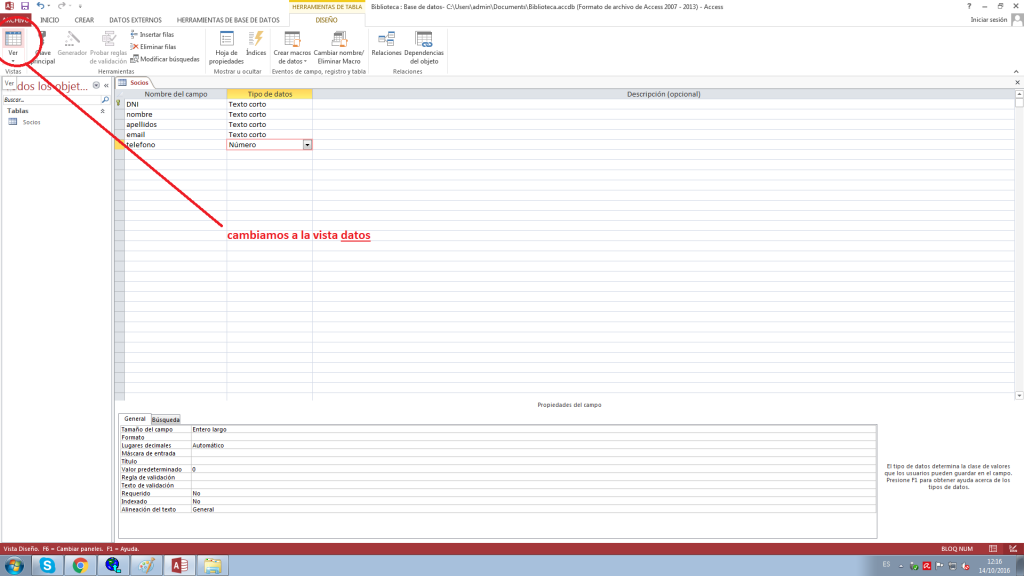 escola espai introducción access 2013