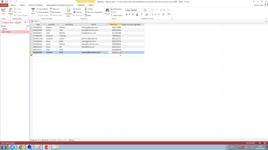 escola espai introducción access 2013