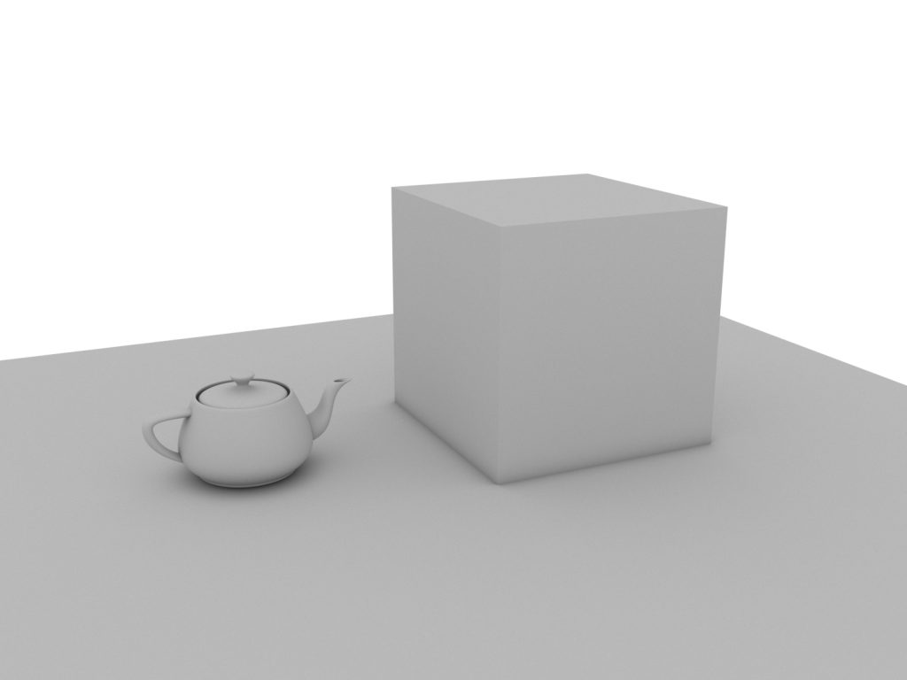 La Utilidad del motor de render nos permite activar una oclusión genérica para toda las escena. 