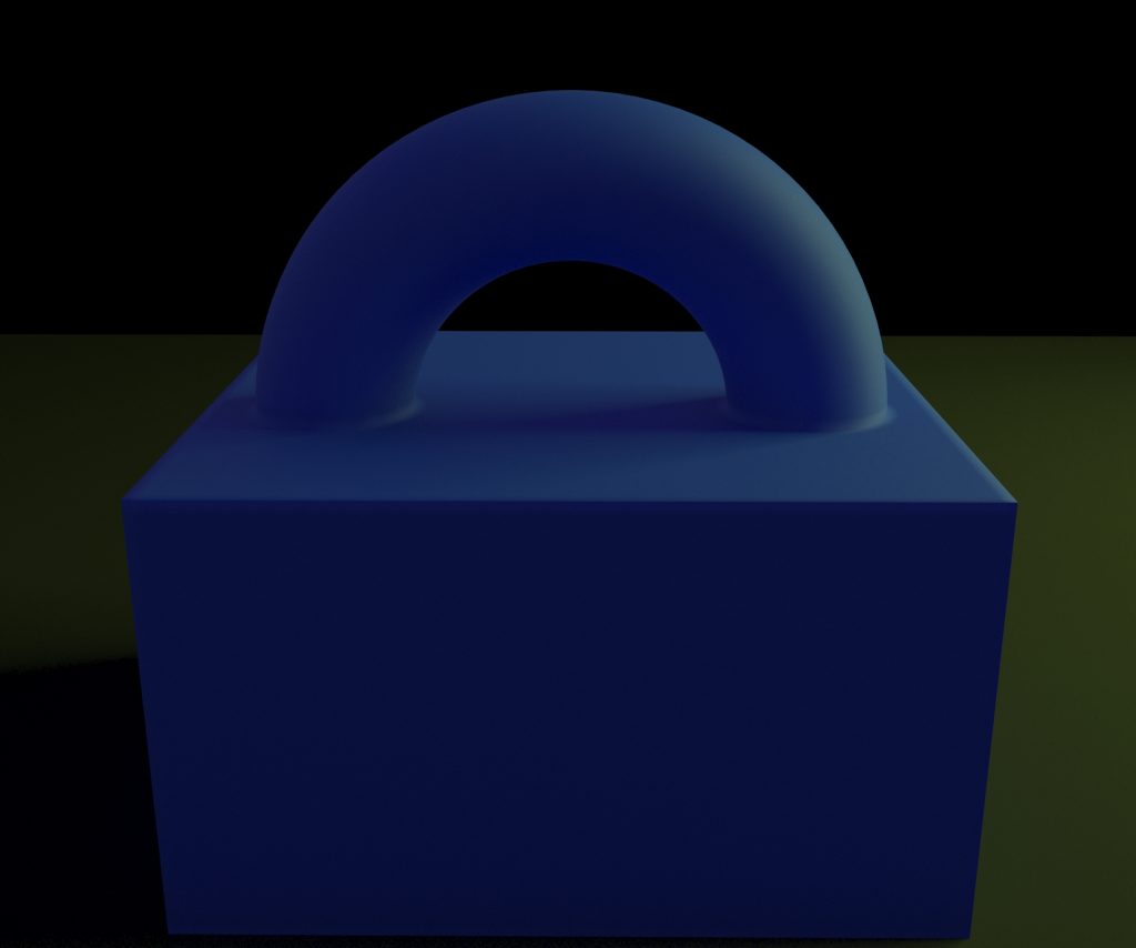 En la zona de choque entre geometrías ahora parece que estuvieran de alguna froma conectadas.