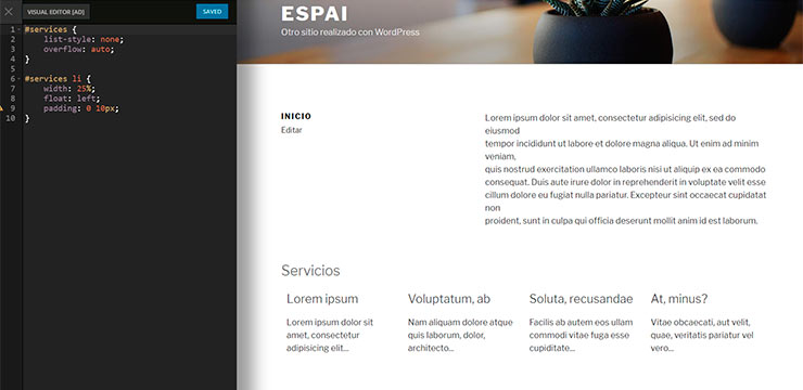 plantilla de wordpress