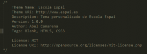 Modificaciones en el archivo style.css