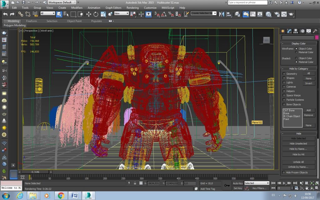Si lo miramos de espaldas podemos ver las luces que se han anexado a la espalda 