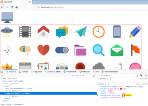 coordenada primera del segundo icono