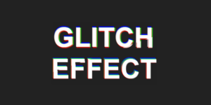 efecto glitch para texto css