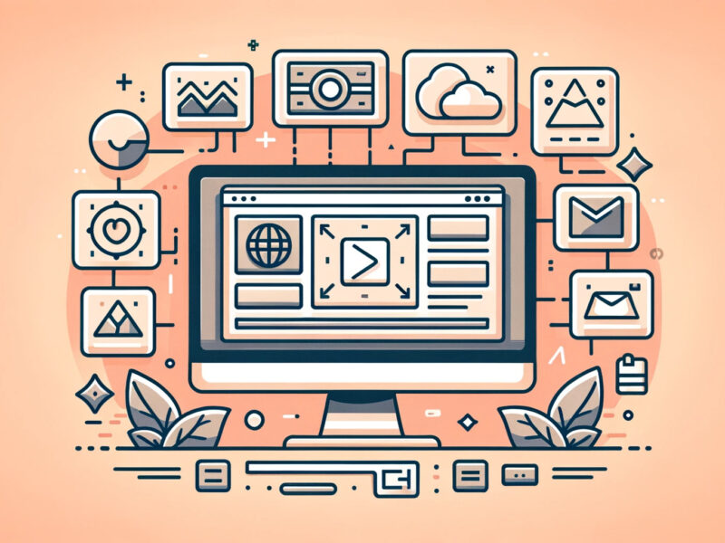 pantalla de ordenador con herramientas de diseño