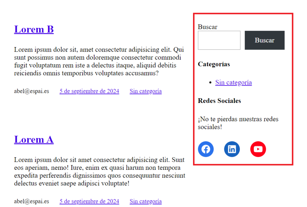 Nuestra nueva plantilla en funcionamiento