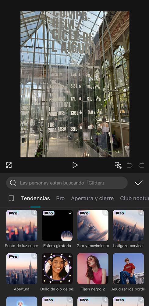 Efectos edición de vídeo